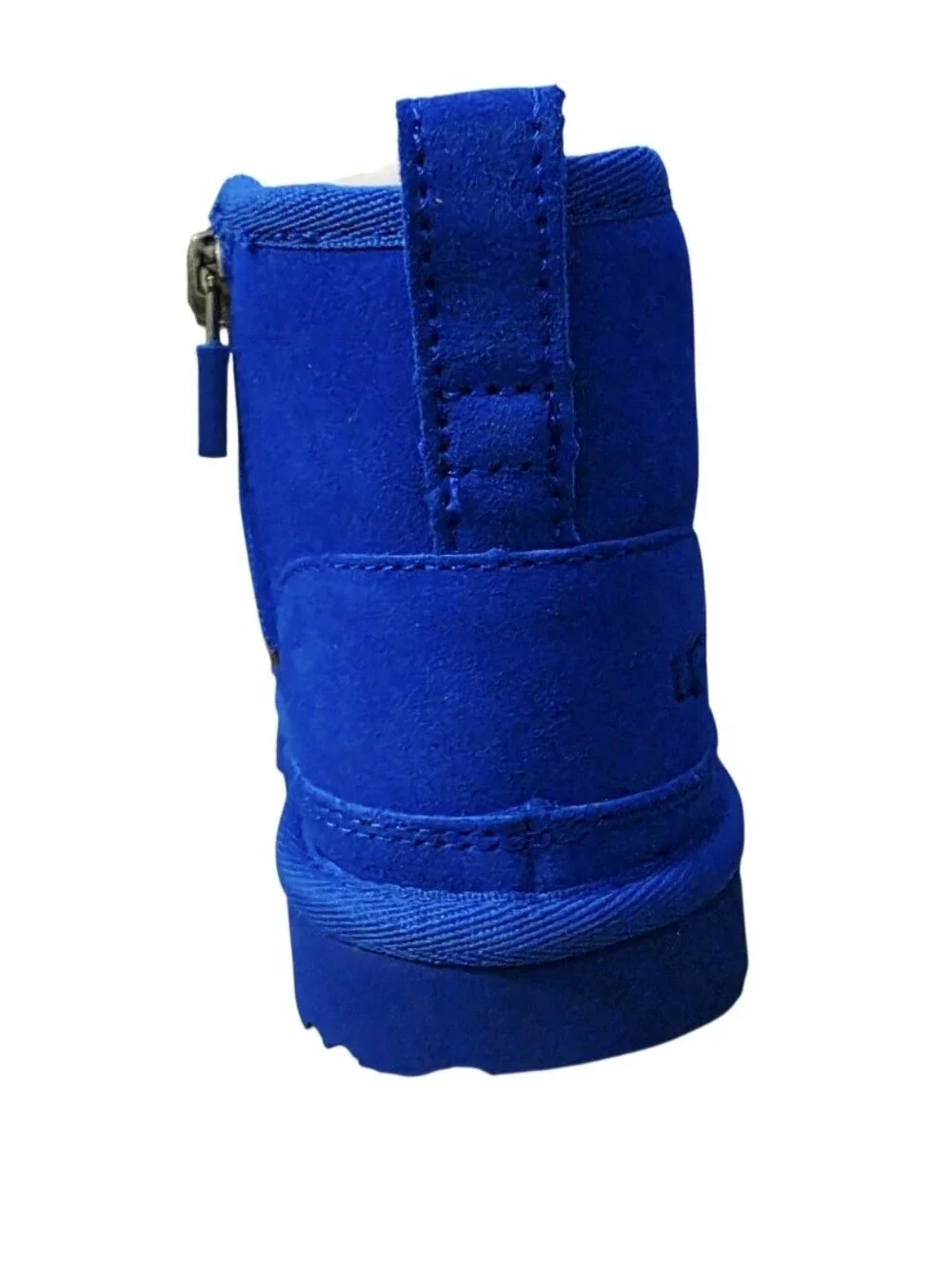 UGG Kids Bright Blue Suede zip up Boot **discontinued color***